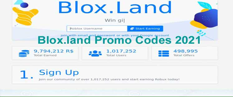 Free Robux Codes 2021 Blox Land Promo Codes